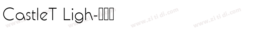 CastleT Ligh字体转换